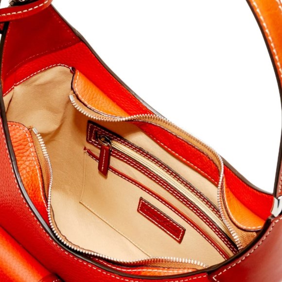 Dooney & Bourke Persimmon leather shoulder bag - Picture 8 of 15